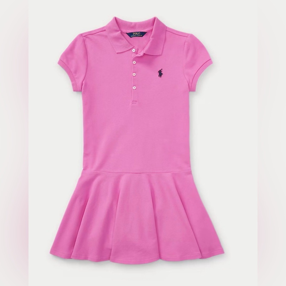 Ralph Lauren Girls Polo Dress, Pink size Small/7